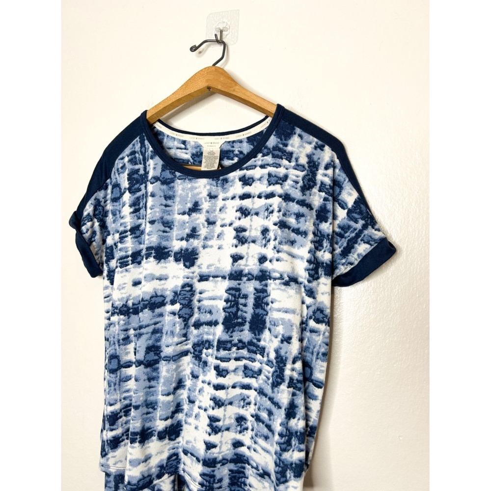 Lucky Brand Womens Super Soft Tie Dye Print Lounge Pajama Set‎ Blue XL - Picture 4 of 8